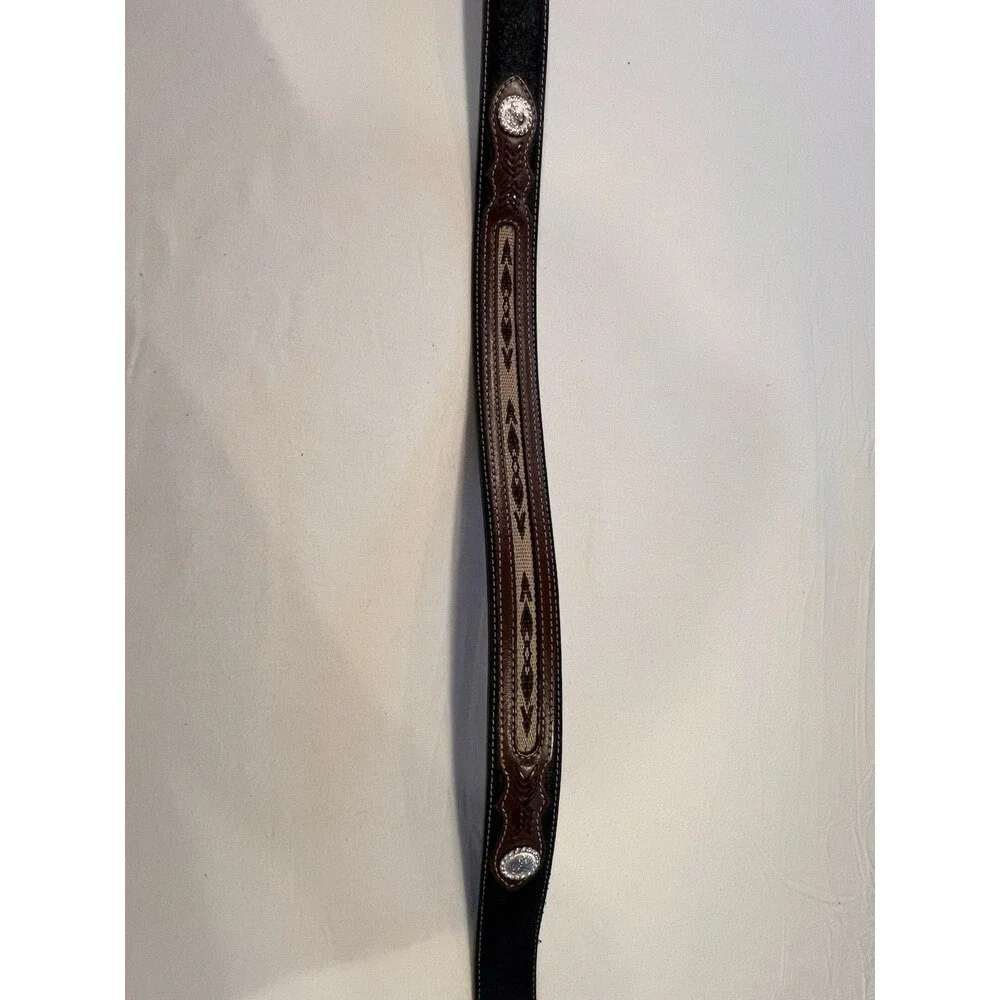 Nocona Genuine Leather Western Belt 46 Distressed